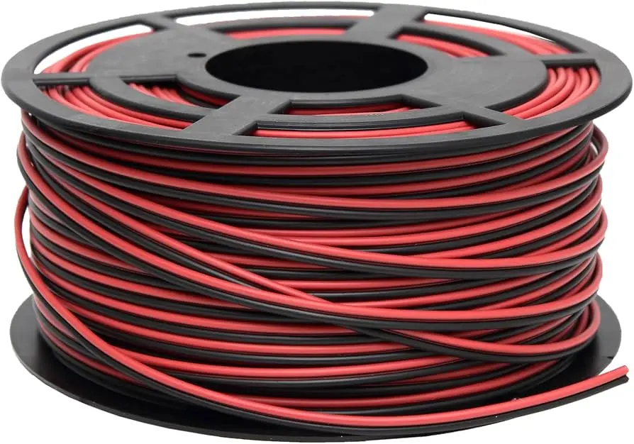 METRO DE ALAMBRE ROJO Y NEGRO (VIENEN JUNTOS)
