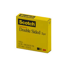 CINTA ADHESIVA SCOTCH 665 DOBLE LADO 1/2″X25M (72)