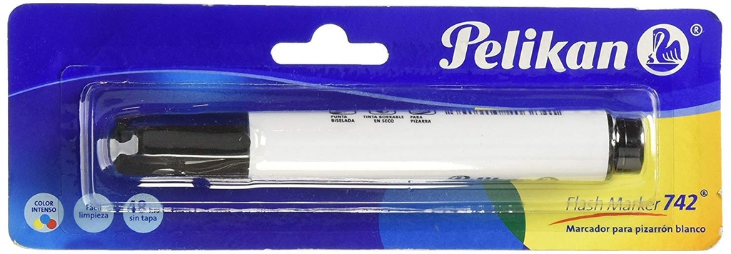 MARCADOR PELIKAN 742 PIZARRON BISELADO NEGRO