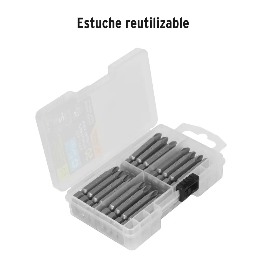JUEGO DE 50 PUNTAS PARA DESARMADOR PHILLIPS NO.2 DE 2" TRUPER 100251