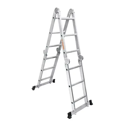 ESCALERA DE ALUMINIO MULTIPOSICION, 12 PELDAÑOS TIPO I  CODIGO 100495