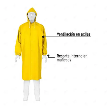CONJUNTO IMPERMEABLE C/REFLEJANTE, NARANJA, TALLA EG, PVC