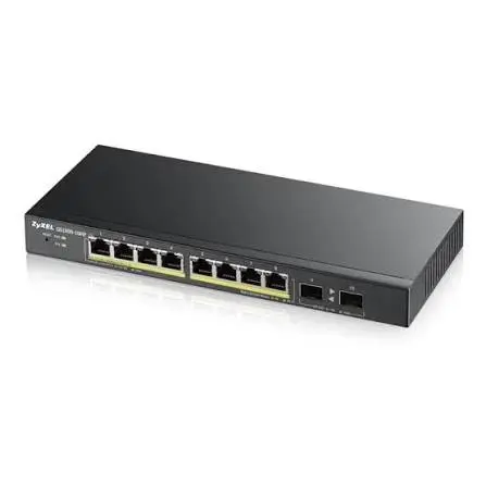 SWITCH 8 PUERTOS GIGABIT POE L2 ADMINISTRABLE 77W 2 SFP