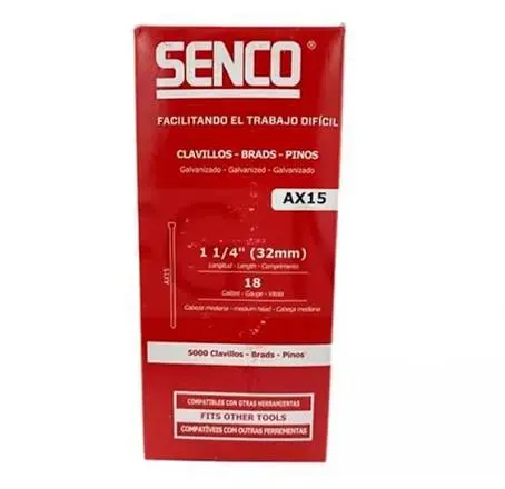 Caja clavillo 1 ¼ pulg calibre 18 de 5000 unidades SENCO
