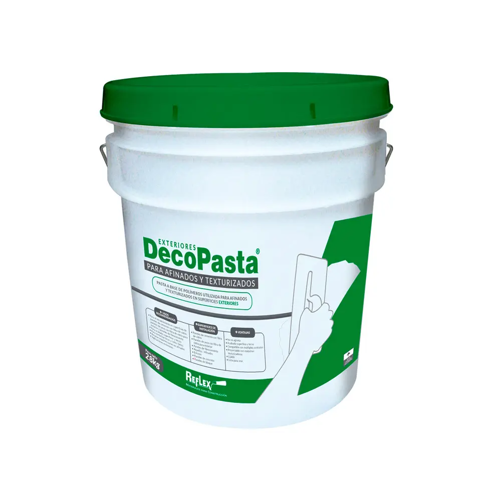 CUBETA DECOPASTA Exterior verde de 28 KG (20mt[^2 )