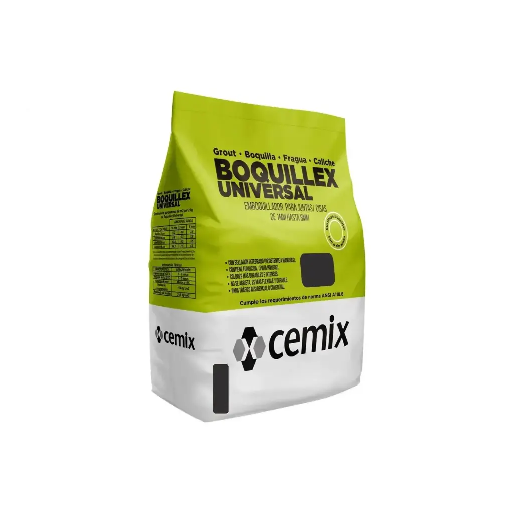 Boquillex Universal 2Kg Cemix color negro