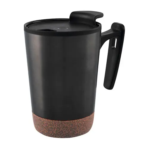 TAZA KILIA CON BASE DE CORCHO CON TAPA