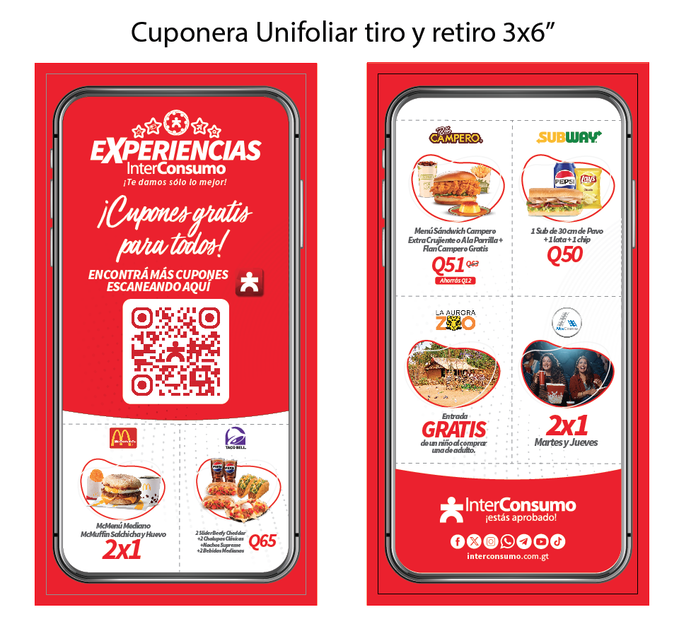 UNIFOLIAR CUPONES EXPERIENCIA IC UNIDAD