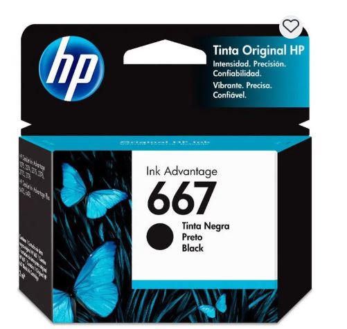 TINTA HP 667 NEGRO (IMP 2775)