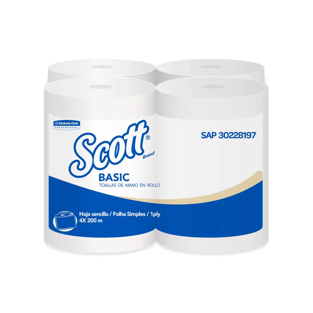 TOALLA SCOTT BASIC AIRFLEX 200 1X4 ROLLO 30228197