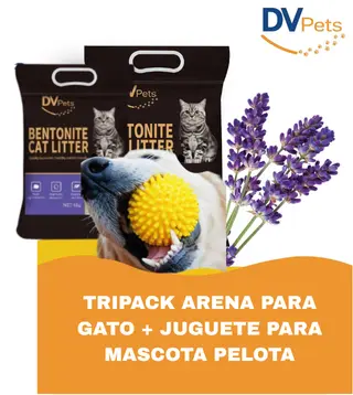 DUO PACK 2 BOLSAS DE ARENA PARA GATO+PELOTA