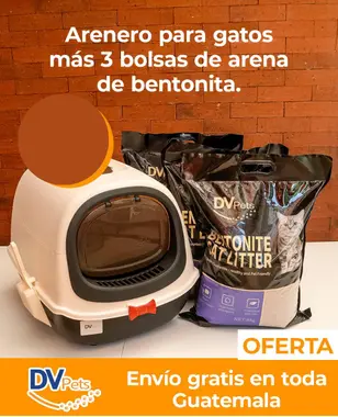 TRIPACK ARENA PARA GATO + BOLSA DE ARENA