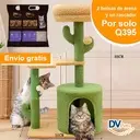 ARBOL RASCADOR 88CM+DOS BOLSAS DE ARENA PARA GATO GRATIS