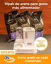 TRIPACK DE ARENA PARA GATO + DISPENSADOR DE COMIDA GRATIS