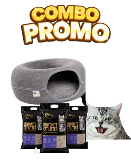 TRIPACK DE ARENA PARA GATO + DONA PARA GATO