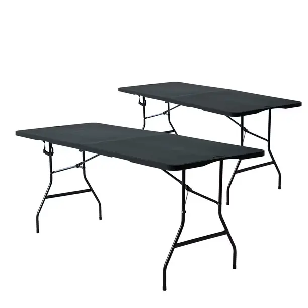 COMBO 2 MESA PLEGABLES NEGRAS 