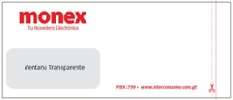 [2694-INTC] BOLSAS PLÁSTICAS PARA TARJETAS MONEX