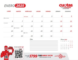 [2827-INTC] PLANIFICADOR DE ESCRITORIO INTERCONSUMO P/50 UNIDADES